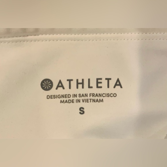 ATHLETA White Zip Pocket Perforated Legging - Picture 8 of 8
